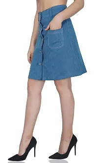 FABTALK Women's Above Knee Denim Skirts - (FT_301-012)-thumb2