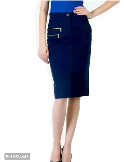 FABTALK Women's Knee Length Pencil Denim Skirts - (FT_301-134)-thumb0