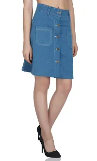 FABTALK Women's Above Knee Denim Skirts - (FT_301-012)-thumb3