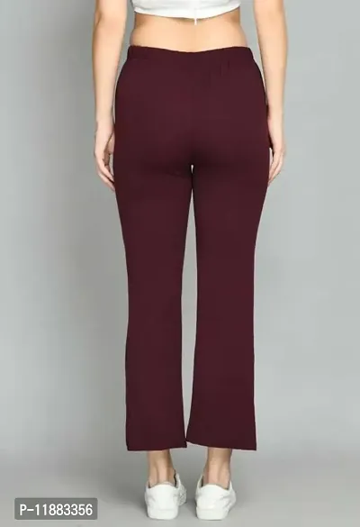 Buy UR SENSE Women Brown Solid Pure Cotton Casual Trousers Online at Best  Prices in India - JioMart.