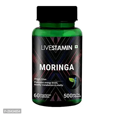 Moringa Leaf Extract 500 Mg 60 Vegetarian Capsules-thumb0