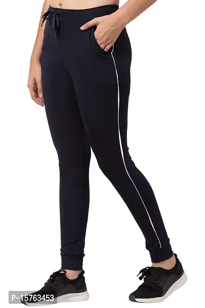 Buy BLUECON Women's Polyester Solid Slim Fit Sports Active Track Pant/Lower/Yoga  Pant for Women/Girls Gym Wear- Navy Blue Online In India At Discounted  Prices