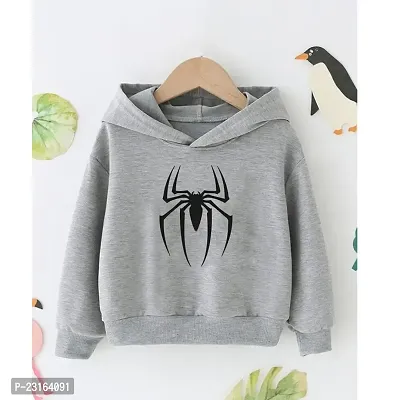 Trendy Kids Grey Cotton Sweatshirt For Boys