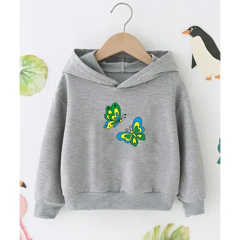 Trendy Designs Grey Cotton Sweatshirts For Kids