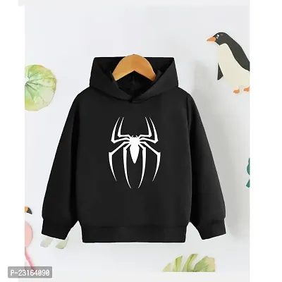 Trendy Kids Black Cotton Sweatshirt For Boys