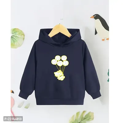 Trendy Kids Navy Blue Cotton Sweatshirt For Boys-thumb0