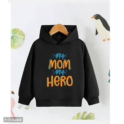 Trendy Kids Black Cotton Sweatshirt For Boys