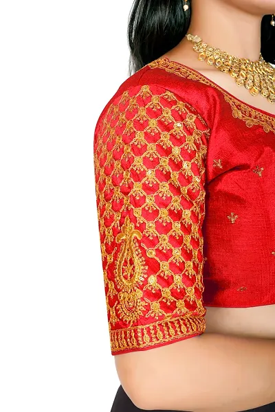 Reliable Art Silk Stitched Blouses For Women