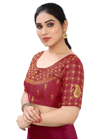 Reliable Art Silk Stitched Blouses For Women