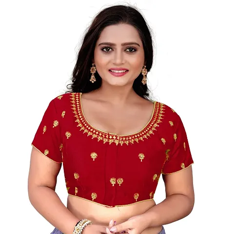 Reliable Art Silk Stitched Blouses For Women