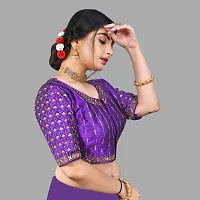 Trendy Bhagalpuri Silk  Stitched Blouses For Women-thumb3