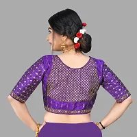 Trendy Bhagalpuri Silk  Stitched Blouses For Women-thumb1