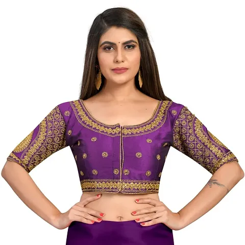 Classic Banglori Silk Embroidered Blouses for Women