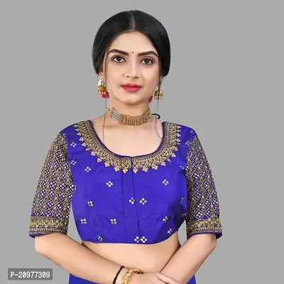 Reliable  Pure Banglori Embroidery Silk Stitched Blouses For Women-thumb0