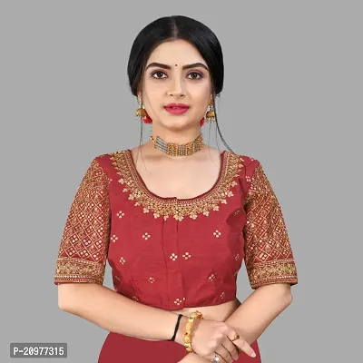 Reliable  Pure Banglori Embroidery Silk Stitched Blouses For Women-thumb0