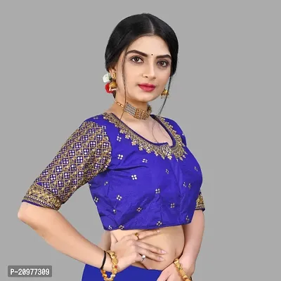 Reliable  Pure Banglori Embroidery Silk Stitched Blouses For Women-thumb3