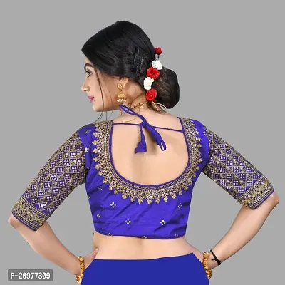 Reliable  Pure Banglori Embroidery Silk Stitched Blouses For Women-thumb4