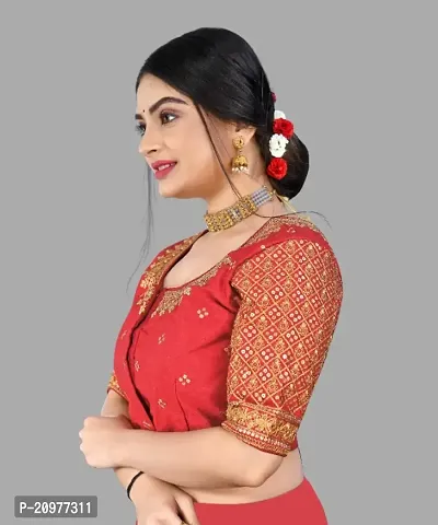 Reliable  Pure Banglori Embroidery Silk Stitched Blouses For Women-thumb4