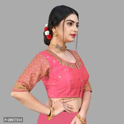 Reliable  Pure Banglori Embroidery Silk Stitched Blouses For Women-thumb3