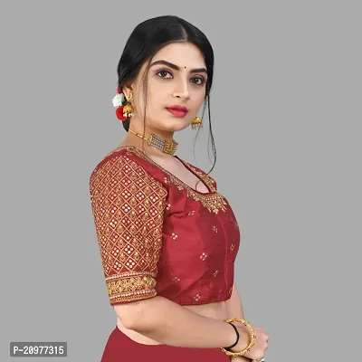 Reliable  Pure Banglori Embroidery Silk Stitched Blouses For Women-thumb4