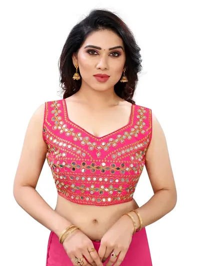 Heavy banglori Silk Zari Embroidered Stitched Blouses