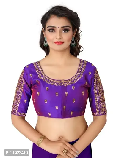 Heavy banglori Silk Zari Embroidered Stitched Blouses-thumb0