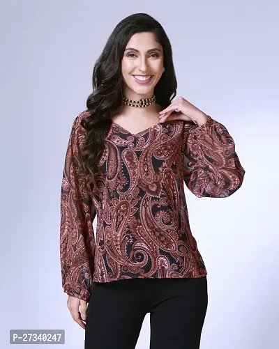 Classic Georgette Printed Top for Women