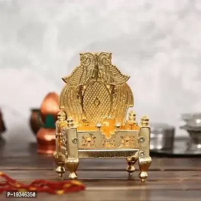 Gold-plated, Laddu gopal|(1 and 2 no.), Singhasan Jhula-thumb0