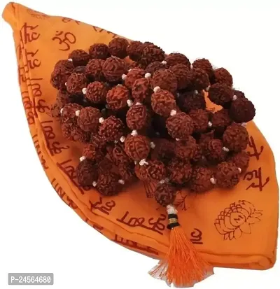 kriwin 108+1 Panchmukhi rudraksha mala with gomukhi japa bag