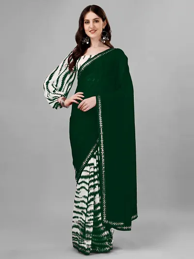 Elegant Georgette Saree with Blouse piece