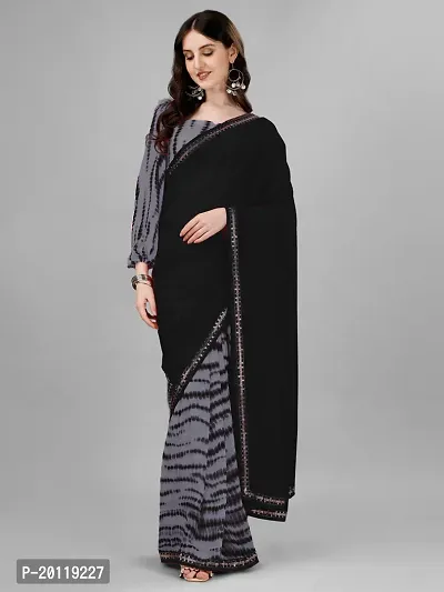 Elegant Georgette Saree with Blouse piece-thumb2