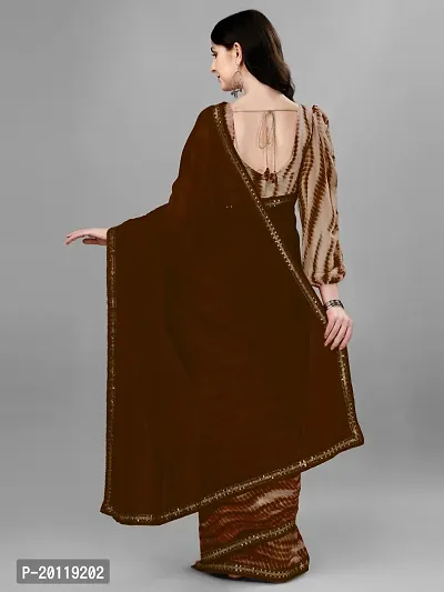 Elegant Georgette Saree with Blouse piece-thumb3