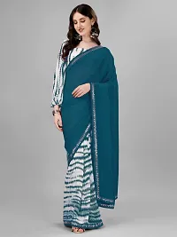 Elegant Georgette Saree with Blouse piece-thumb2