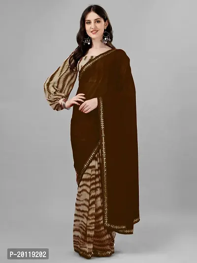 Elegant Georgette Saree with Blouse piece