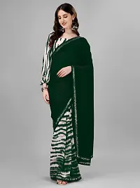 Elegant Georgette Saree with Blouse piece-thumb2