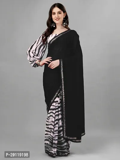 Elegant Georgette Saree with Blouse piece