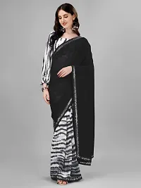 Elegant Georgette Saree with Blouse piece-thumb1