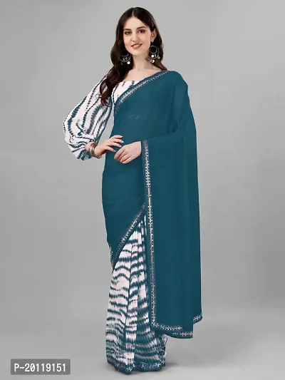 Elegant Georgette Saree with Blouse piece