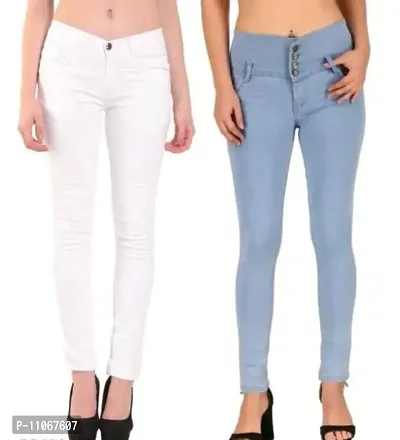 Fancy Denim Jeans For Women Pack of 2-thumb0