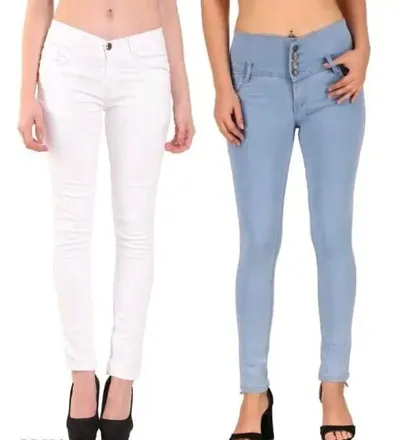 Fancy Denim Jeans For Women Pack of 2