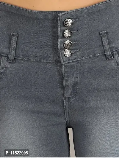 Fancy Solid Jeans For Women-thumb2