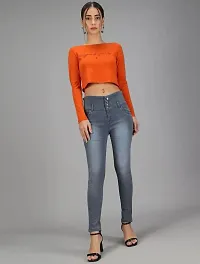 Fancy Solid Jeans For Women-thumb3