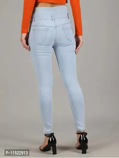 Fancy Solid Jeans For Women-thumb3