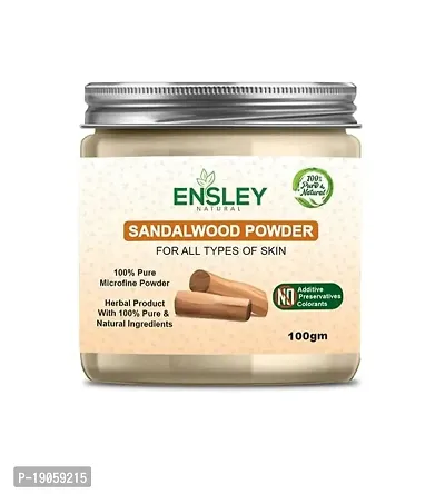 Ensley Natural Sandalwood Can Also Help With Removing Sun Tan And Dullness (Brown_100 Gm-Pack Of 1)