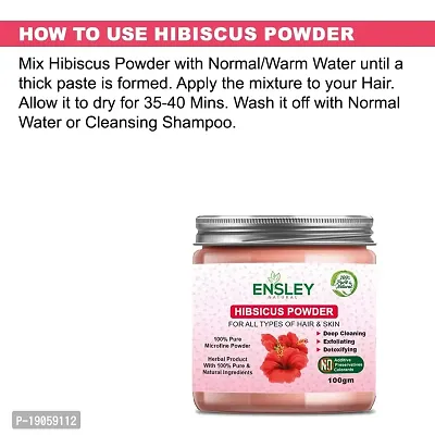 Ensley Pure Hibiscus Powder For Deep Cleansing (Red_400 Gm-Pack Of 4)-thumb3