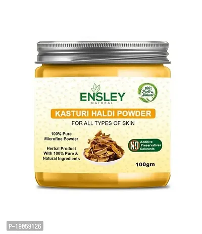 Ensley Natural  Pure Wild Turmeric Powder Kasturi Manjal (White_100 Gm-Pack Of 1)