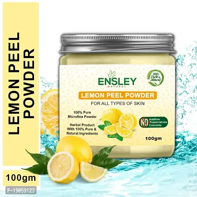 Ensley Natural  Pure Lemon Peel Powder For Deep Cleansing (Yellow_400 Gm-Pack Of 4)-thumb2