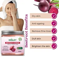 Ensley Natural Rose Petal Beet Root Hibiscus Deep Cleaning, Exfollating  Detoxifying ,Whitening  Brighting Skin  Face For Unisex(300Gm_Pack Of 3 ) _100gm Each-thumb3