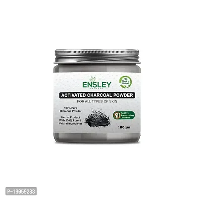 100% Natural  Pure Activated Charcoal Powder For Deep Cleaning, Exfollating  Detoxifying ,Whitening  Brighting Skin  Face (For Man  Woman) -100 GM