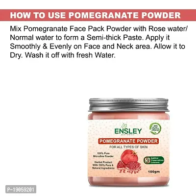 100% Natural  Pure Pomegranate Powder For Pinkish,Soft, Pimple free, Extra Glowing  Shiny Skin (Skin  Face Pack) For Men  Women-100 GM-thumb3